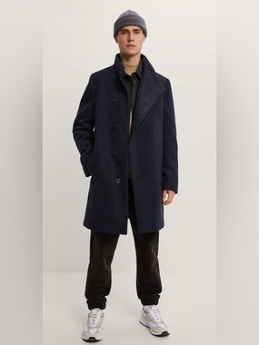 ZARA Structured Stretchy Coat Men’s SMALL Discontinued Preowned!